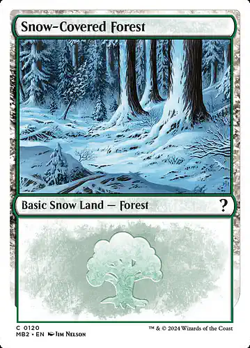 Snow-Covered Forest - mb2 Spoiler