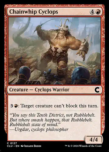 Chainwhip Cyclops - clu Spoiler