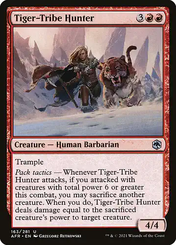 Tiger-Tribe Hunter - afr Spoiler
