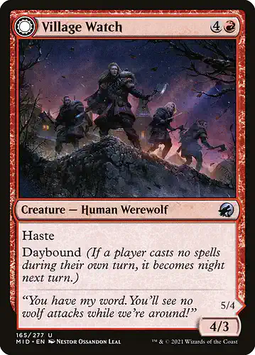 Village Watch - mid Spoiler