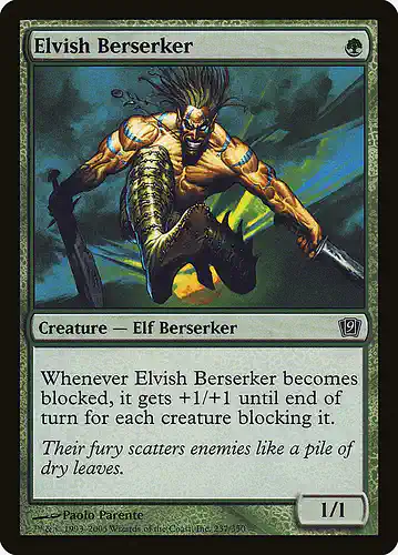 Elvish Berserker - 9ed Spoiler