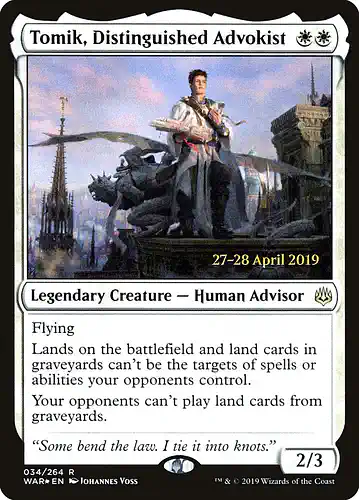 Tomik, Distinguished Advokist - war Spoiler