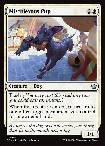 Mischievous Pup - fdn Spoiler