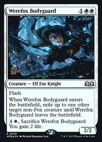 Werefox Bodyguard - woe Spoiler