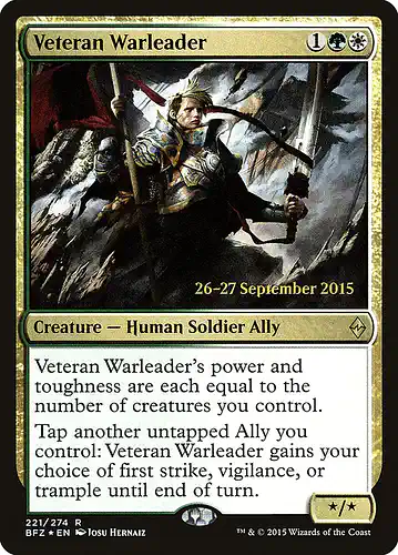 Veteran Warleader - bfz Spoiler