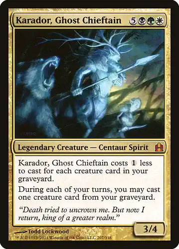Karador, Ghost Chieftain - cmd Spoiler