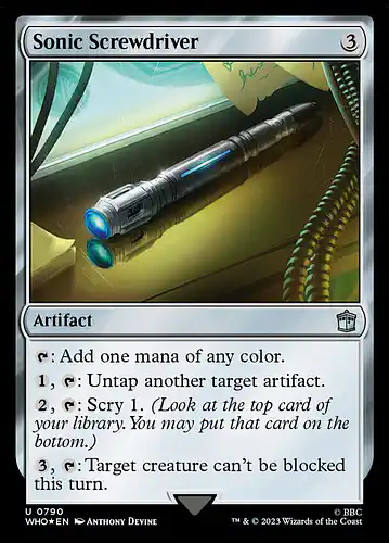 Sonic Screwdriver - who Spoiler