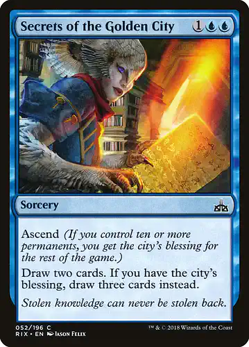 Secrets of the Golden City - rix Spoiler