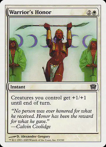 Warrior's Honor - 9ed Spoiler