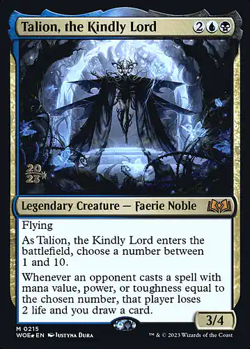 Talion, the Kindly Lord - woe Spoiler