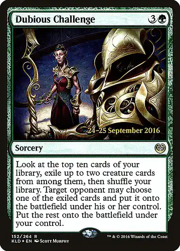 Dubious Challenge - kld Spoiler