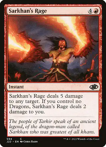 Sarkhan's Rage - j22 Spoiler