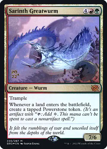 Sarinth Greatwurm - bro Spoiler