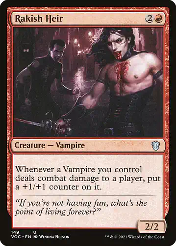 Rakish Heir - voc Spoiler
