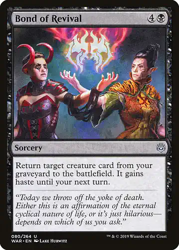 Bond of Revival - war Spoiler