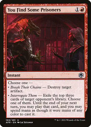 You Find Some Prisoners - afr Spoiler