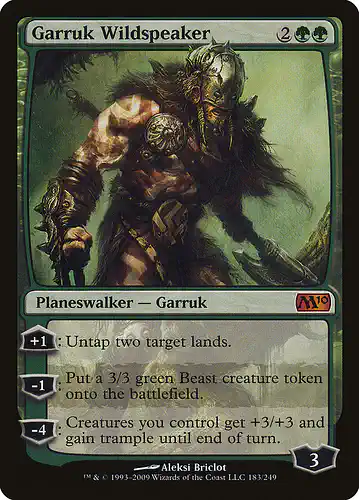 Garruk Wildspeaker - m10 Spoiler