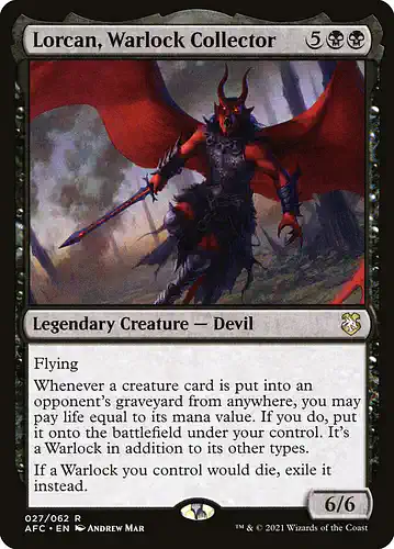 Lorcan, Warlock Collector - afc Spoiler