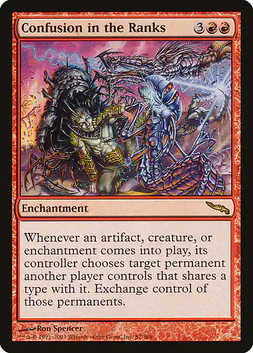 Confusion in the Ranks - mrd Spoiler