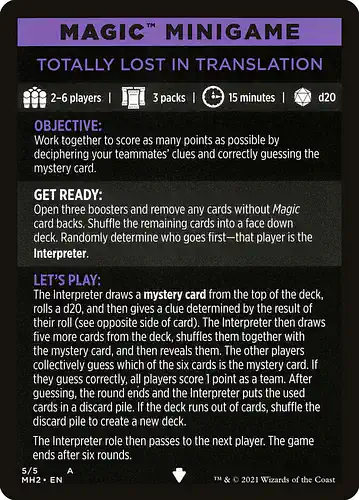 Totally Lost in Translation - mh2 Spoiler
