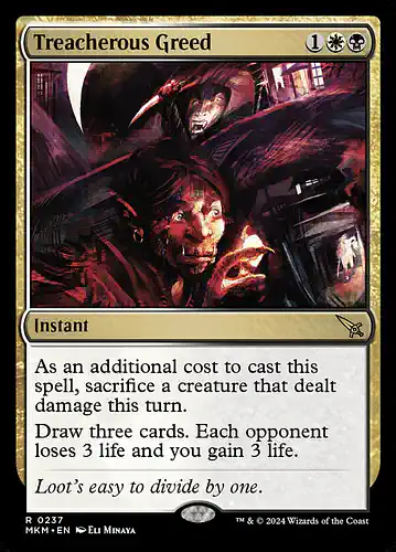 Treacherous Greed - mkm Spoiler