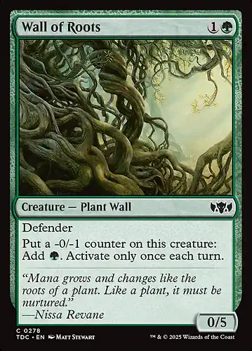 Wall of Roots - tdc Spoiler