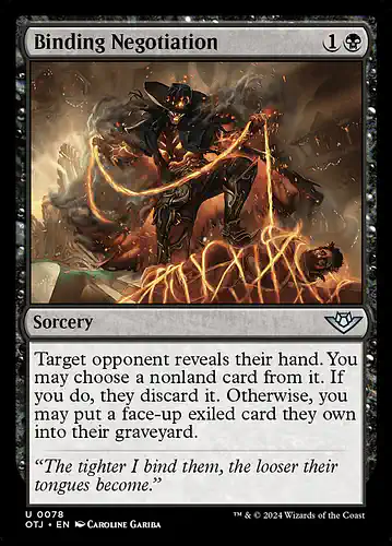 Binding Negotiation - otj Spoiler