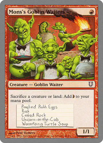 Mons's Goblin Waiters - unh Spoiler