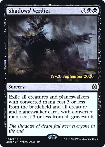 Shadows' Verdict - znr Spoiler