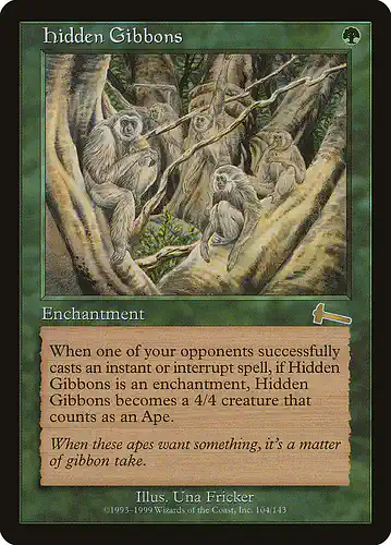 Hidden Gibbons - ulg Spoiler