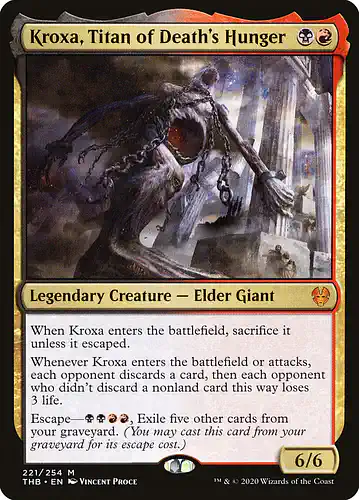 Kroxa, Titan of Death's Hunger - thb Spoiler