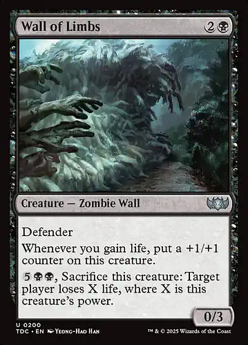 Wall of Limbs - tdc Spoiler