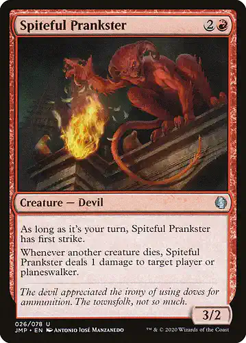 Spiteful Prankster - jmp Spoiler