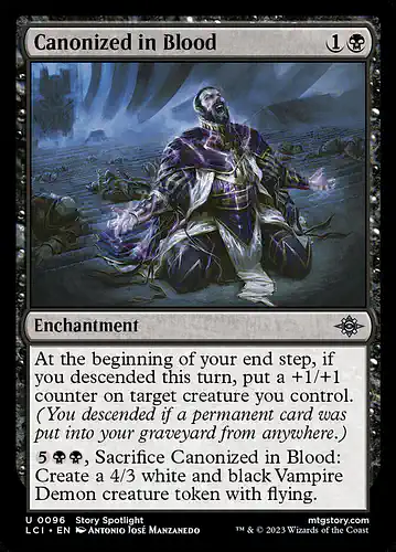 Canonized in Blood - lci Spoiler