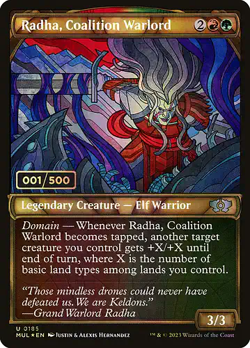 Radha, Coalition Warlord - mul Spoiler