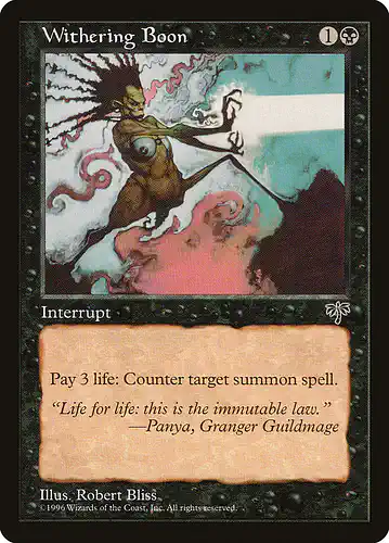 Withering Boon - mir Spoiler