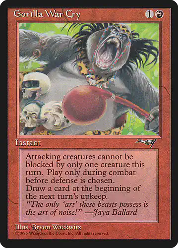 Gorilla War Cry - all Spoiler