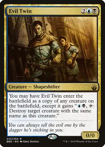 Evil Twin - bbd Spoiler