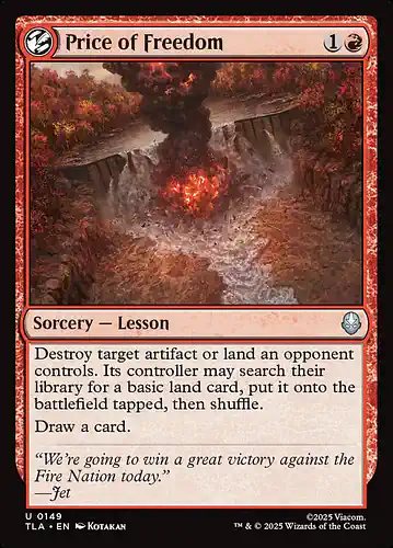 Price of Freedom - tla Spoiler