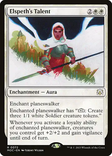 Elspeth's Talent - moc Spoiler