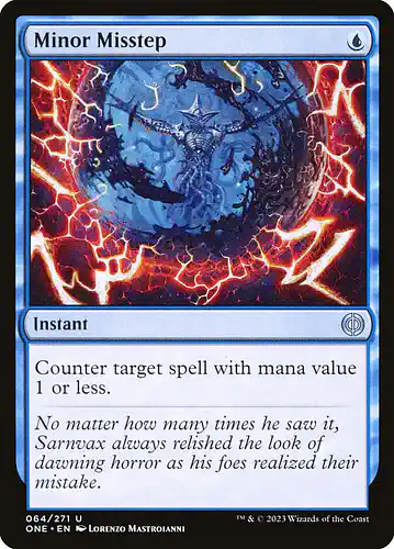 Minor Misstep - one Spoiler