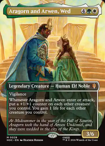 Aragorn and Arwen, Wed - hoc Spoiler