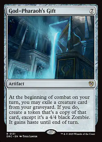 God-Pharaoh's Gift - drc Spoiler