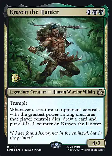 Kraven the Hunter - spm Spoiler