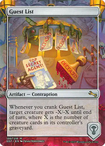 Guest List - ust Spoiler