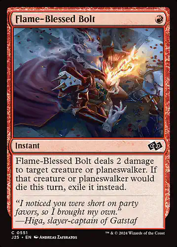 Flame-Blessed Bolt - j25 Spoiler