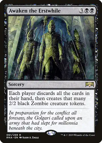 Awaken the Erstwhile - rna Spoiler