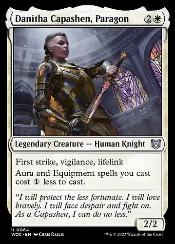 Danitha Capashen, Paragon - woc Spoiler