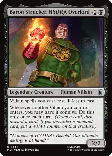 Baron Strucker, HYDRA Overlord - msh Spoiler