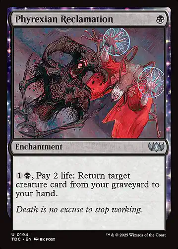 Phyrexian Reclamation - tdc Spoiler